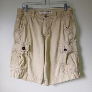 Vintage American Eagle Outfitters Beige Cargo Shorts